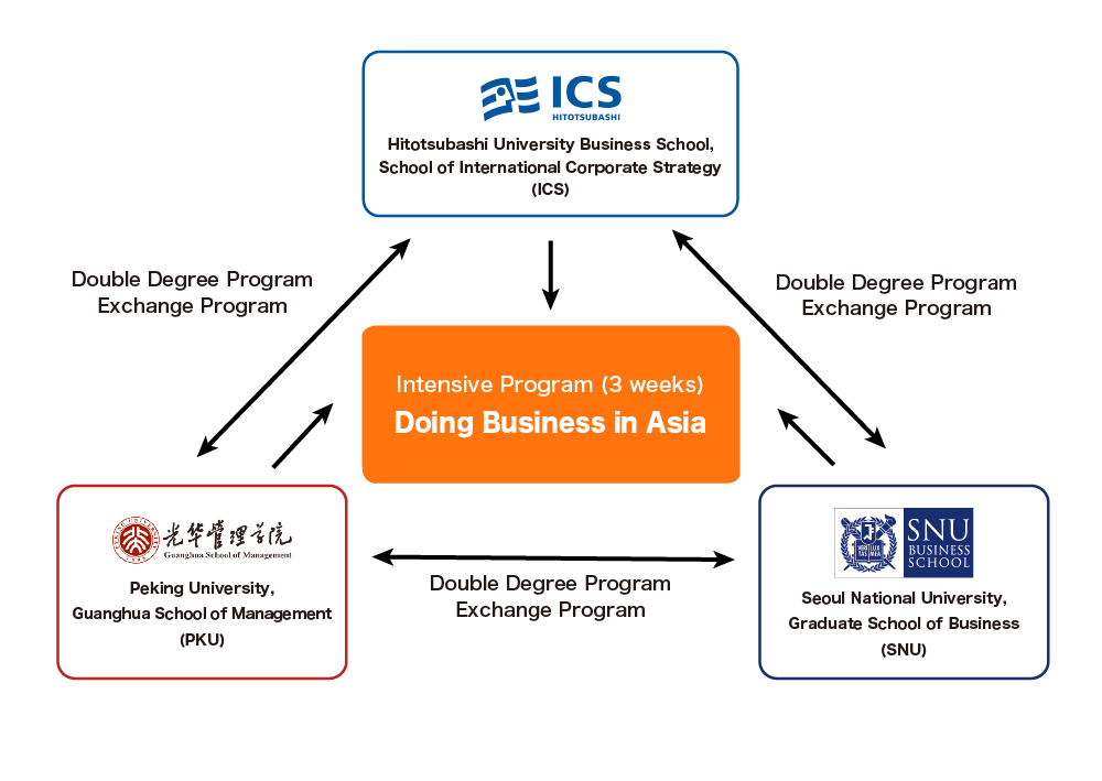 HitotsubashiICS Campus Asia Program Chart