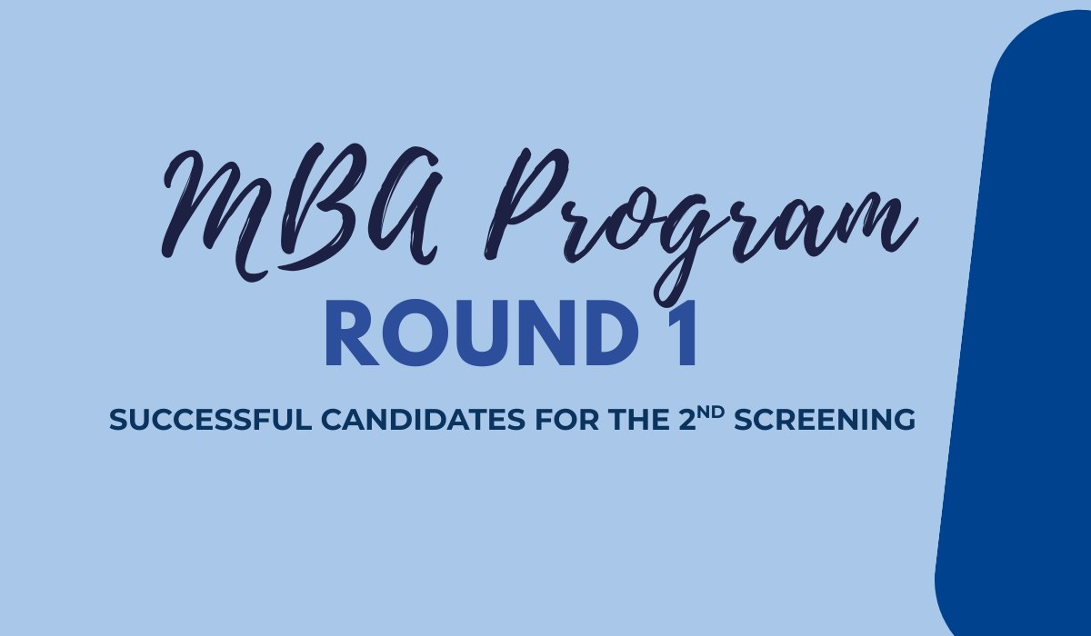 The announcement of successful candidates from the 2nd screening of the MBA Program (First Round) has been posted.のサムネイル
